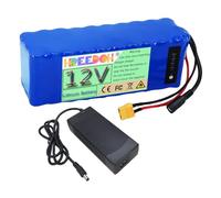 FREEDOH Batterie Lithium-ION 12 V 18 Ah, 22 Ah, 24 Ah, 30 Ah, Grande capacité, avec Chargeur, pour Moteur de Bateau appâté 0-400 W,12v24000mah
