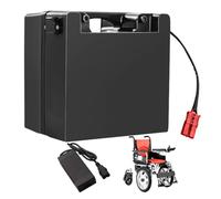 FREEDOH Batterie pour Fauteuil Roulant électrique 24 Volts, 24 V, 12 Ah, 18 Ah, 24 Ah, 30 Ah, au Lithium Fer Phosphate, avec Chargeur pour Moteur de 0 à 720 W.,24v12ah