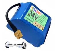 FREEDOH Batterie pour Hoverboard 24 V Lithium-ION 24 V 4 Ah 6 Ah avec Chargeur pour Moteur de Scooter électrique 96 W 144 W,24v4ah