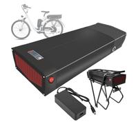 FREEDOH Batterie rackable 36 V 48 V 52 V Lithium-ION 10 Ah 12 Ah 15 Ah 17,5 Ah 18 Ah 20 Ah 24 Ah 26 Ah 28 Ah 30 Ah avec Chargeur pour Moteur 0-1350 W,48v15ah