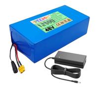 FREEDOH Bloc-Batterie Lithium 48 V, Batterie Rechargeable 48 V 12,5 Ah avec Chargeur et Carte de Protection BMS