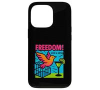 Freedom and A Drink Divorce Funny Divorce Party Women Coque pour iPhone 13 Pro
