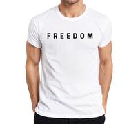 Freedom Charlie Kirk RIP T-shirt pour homme avec inscription « Konservativ Republicain Turning Point », Blanc., L