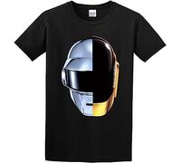 FREEDOM.DRRUI Men's Da@ft Punk DJ Elect%Ron!IC Music Disco par+TY Da@nce Casual Men T-Shirt Black, Noir, Black L
