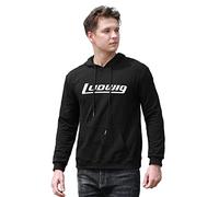 FREEDOM.DRRUI Men's New Ludwig Drums Music Instrument Logo T-Shirt Tee Mens Size S-XXL USA Printed Pullover Hoodies Long Sleeve Hooded Sweatshirt Black M