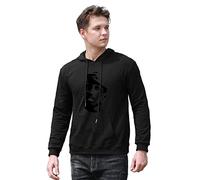 FREEDOM.DRRUI Men's Thomas SANKARA Marxism Africa Printed Pullover Hoodies Long Sleeve Hooded Sweatshirt Black M