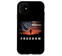 Freedom - Faith Conservative Flag USA Graphic Coque pour iPhone 11