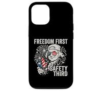 Freedom First Safety Troisième John Adams Funny 4 Juillet Coque pour iPhone 12/12 Pro