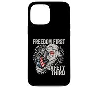 Freedom First Safety Troisième John Adams Funny 4 Juillet Coque pour iPhone 13 Pro Max