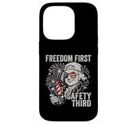 Freedom First Safety Troisième John Adams Funny 4 Juillet Coque pour iPhone 14 Pro