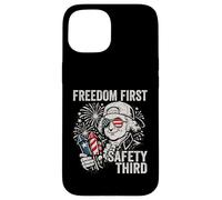Freedom First Safety Troisième John Adams Funny 4 Juillet Coque pour iPhone 15
