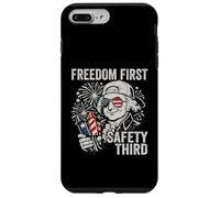 Freedom First Safety Troisième John Adams Funny 4 Juillet Coque pour iPhone 7 Plus/8 Plus