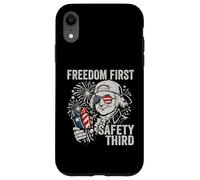 Freedom First Safety Troisième John Adams Funny 4 Juillet Coque pour iPhone XR