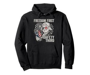 Freedom First Safety Troisième John Adams Funny 4 Juillet Sweat à Capuche