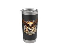 Freedom Flight Disc Golf American Eagle USA Patriotic Gobelet isotherme en acier inoxydable double paroi