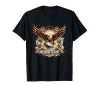 Freedom Flight Disc Golf American Eagle USA Patriotic T-Shirt