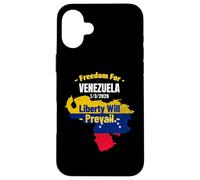 Freedom for Venezuela Support and Stand with Venezuela Coque pour iPhone 16 Plus