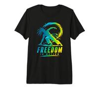 Freedom in Motion drôle de Combattant de Capoeira Roda T-Shirt Haut de Gamme