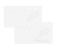 Freedom is Worth Fighting Charlie Kirk Merchandise True A-Merican Hero Autocollant pour pare-chocs de voiture Inscription I Am We are Charlie Kirk Now, Silenced Not Forgotten in Loving Memory