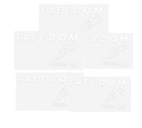 Freedom is Worth Fighting Charlie Kirk Merchandise True American Hero Autocollants pour pare-chocs de voiture Décoration I Am We are Charlie Kirk Now, Silenced Not Forgotten in Loving Memory Charlie