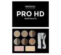 Freedom Makeup London Professional HD Brow Palette, Fair Medium, 10g