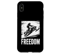 Freedom Motoneige Rider Extreme Winter Art Coque pour iPhone XS Max