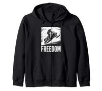Freedom Motoneige Rider Extreme Winter Art Sweat à Capuche