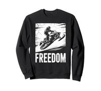Freedom Motoneige Rider Extreme Winter Art Sweatshirt