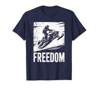 Freedom Motoneige Rider Extreme Winter Art T-Shirt