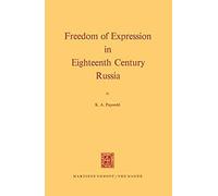 Freedom Of Expression In Eighteenth Century Russia