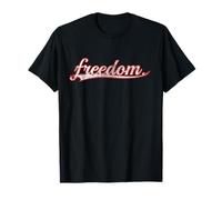 Freedom Patriotic Liberty Advocate Vintage Varsity T-Shirt
