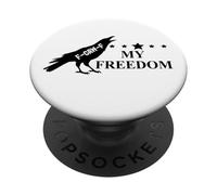 Freedom Sign That Says Freedom Fuck Fascism Resist No Kings PopSockets PopGrip Adhésif