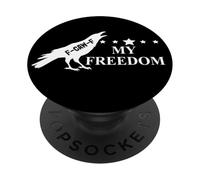 Freedom Sign That Says Freedom Fuck Fascism Resist Protest PopSockets PopGrip Adhésif