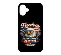 Freedom Still Looks Eagle Patriotic Est 1776 Juillet 4 Coque pour iPhone 16 Plus