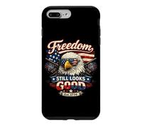 Freedom Still Looks Eagle Patriotic Est 1776 Juillet 4 Coque pour iPhone 7 Plus/8 Plus