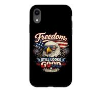 Freedom Still Looks Eagle Patriotic Est 1776 Juillet 4 Coque pour iPhone XR