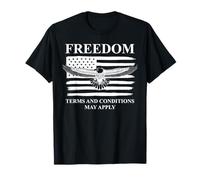 Freedom Terms and Conditions May Apply American Flag Eagle T-Shirt