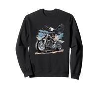 Freedom Trip Costume avec Aigle Sympa et Moto Cool Sweatshirt