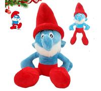 Freefire Peluche Schtroumpf, Smurf Plush Toys, Smurrfs Poupée Plush, Anime Schtroumpfette Peluche, Cadeau pour garçons et Filles(35cm)