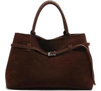 Freefire Sac Fourre-Tout en Daim Cuir, Sac à Main en Daim, Sac de Travail Rétro à Poignée, Sac à Main Femme Grand Capacité, Sac à Main fourre-Tout Ample pour l'automne
