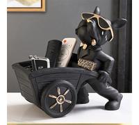 Freefire Statue Bouledogue Vide Poche - Bol Clé Entrée Bulldog Sculpture en Résine - Plateau Rangement pour Bijoux et Clefs - Décoration