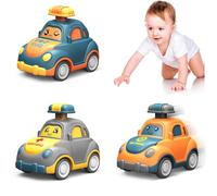 Freefire Voitures de Jouet, Bébé Voitures Jouets pour Garçons de 1 à 3 Ans, 3Pcs Voiture Jouet, Éducation Précoce Push and Go Cars Jouets, Jouets Cadeaux pour Garçons et Filles