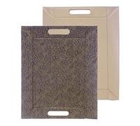 FreeForm Plateau Multifonctions en Imitation Cuir Chocolat/Noir 45 x 35 cm