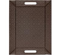 FreeForm Plateau Réversible avec Cercles, Brun Chocolat, 45 x 35 cm