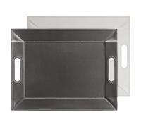 Freeform - Plateau Set DE Table Bicolore 45 X 35 CM Gris Zinc - Blanc