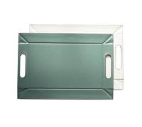 Freeform - Plateau Set DE Table Bicolore 55 X 41 CM Vert Celadon/Blanc