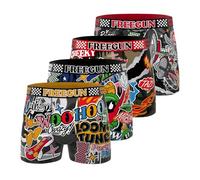 Lot de boxers en microfibre Freegun pour garçons : Lot de 4 boxers Looney Tunes / 8-10 ans