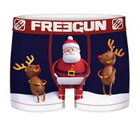 FREEGUN Boxer Enfant Collection de Noël (12-14 Ans, Père Noël Rennes)