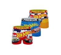 FREEGUN Boxer Enfant Hot Wheels, Caleçon Garçon Originale, Ultra-Doux et Respirant (Lot de 3) 12 ans/14 Ans