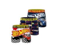 FREEGUN Boxer Enfant Hot Wheels, Caleçon Garçon Originale, Ultra-Doux et Respirant (Lot de 3), Orange Taille 8 ans/10 Ans